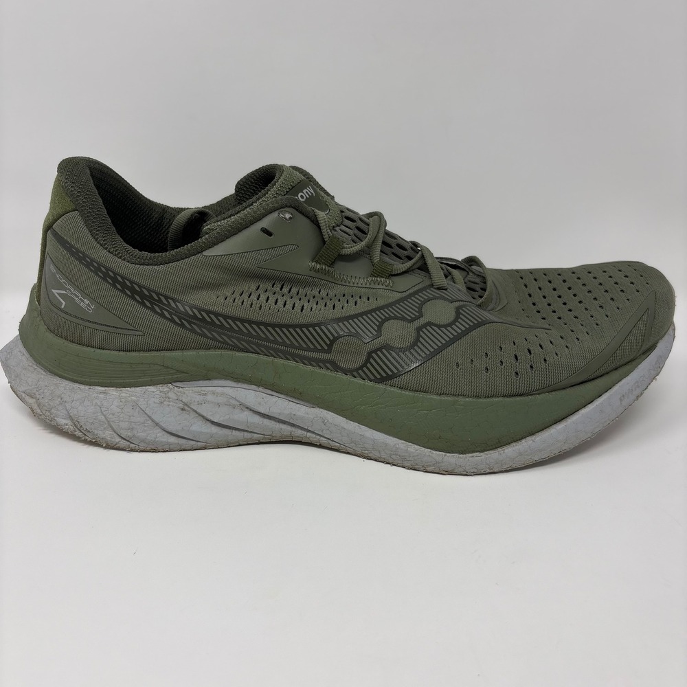 Saucony Endorphin Speed 4 Mens Size 13 Olive Green Running Shoes (S20940-36)